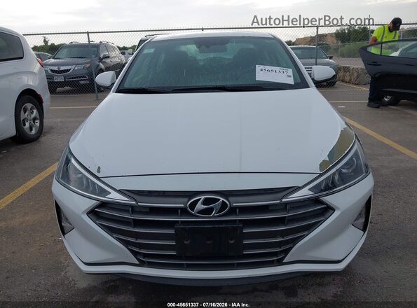 5NPD74LF2LH606363 2020 HYUNDAI ELANTRA White Widok wnętrza z tyłu