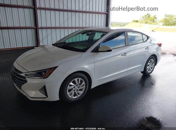 5NPD74LF2LH610199 2020 HYUNDAI ELANTRA White Vista tres cuartos delantera izquierda