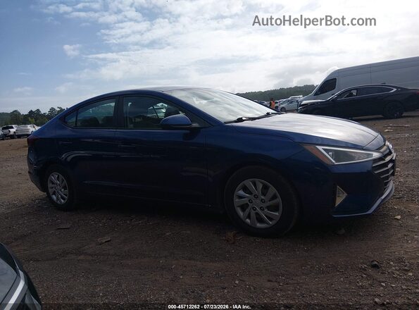 5NPD74LF2LH610428 2020 HYUNDAI ELANTRA Blue Rear interior view
