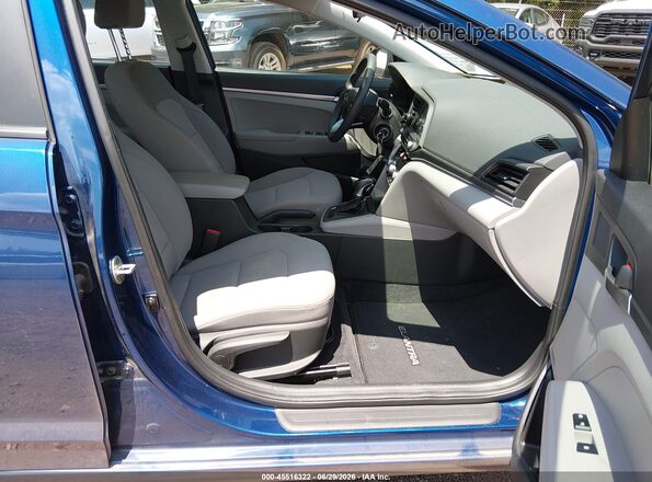 5NPD74LF2LH610431 2020 HYUNDAI ELANTRA Blue Вид салону спереду
