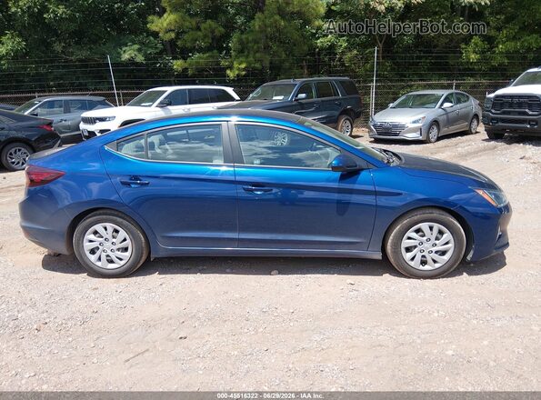 5NPD74LF2LH610431 2020 HYUNDAI ELANTRA Blue Вид задньої частини салону
