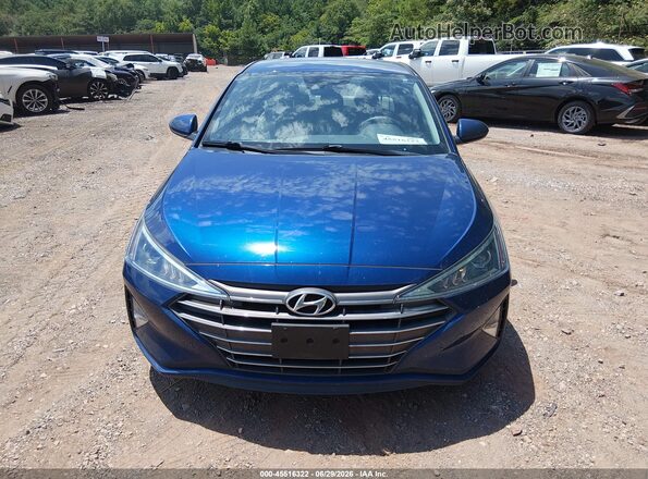 5NPD74LF2LH610431 2020 HYUNDAI ELANTRA Blue Вид щитка приладів