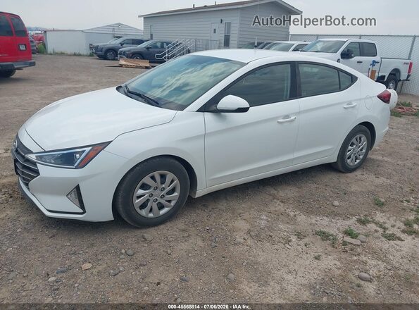 5NPD74LF2LH610820 2020 HYUNDAI ELANTRA White წინა მარცხენა ხედი სამი მეოთხედიდან