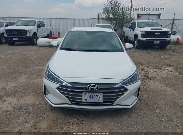 5NPD74LF2LH610820 2020 HYUNDAI ELANTRA White ხელსაწყოთა პანელის ხედი