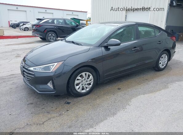 5NPD74LF2LH613331 2020 HYUNDAI ELANTRA Gray Առջևի ձախ երեք քառորդ տեսարան