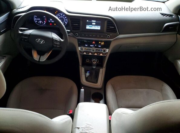5NPD74LF2LH615175 2020 HYUNDAI ELANTRA Silver Widok deski rozdzielczej