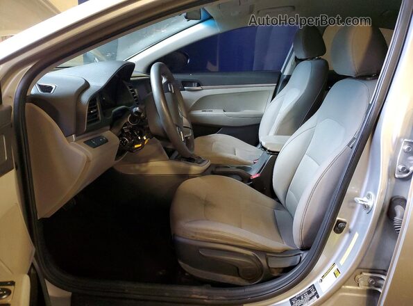 5NPD74LF2LH615175 2020 HYUNDAI ELANTRA Silver Widok wnętrza z przodu