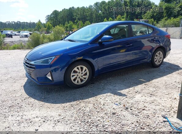 5NPD74LF2LH615855 2020 HYUNDAI ELANTRA Blue Առջևի ձախ երեք քառորդ տեսարան