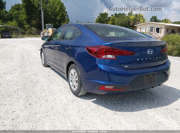 5NPD74LF2LH615855 2020 HYUNDAI ELANTRA Blue Հետևի ձախ