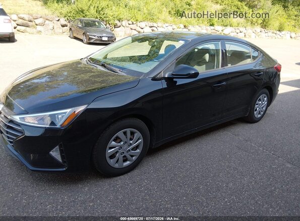 5NPD74LF2LH618013 2020 HYUNDAI ELANTRA Black Առջևի ձախ երեք քառորդ տեսարան