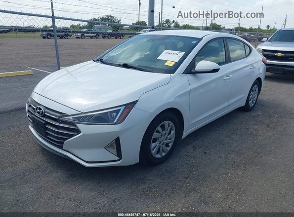5NPD74LF2LH618142 2020 HYUNDAI ELANTRA White Առջևի ձախ երեք քառորդ տեսարան