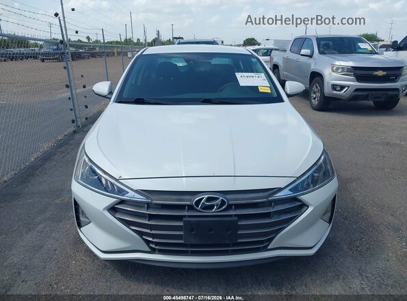 5NPD74LF2LH618142 2020 HYUNDAI ELANTRA White Սարքավորումների վահանակի տեսք