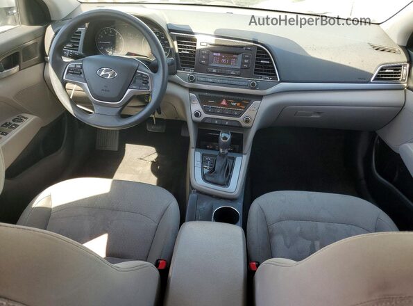 5NPD74LF3HH098024 2017 HYUNDAI ELANTRA Silver Widok deski rozdzielczej