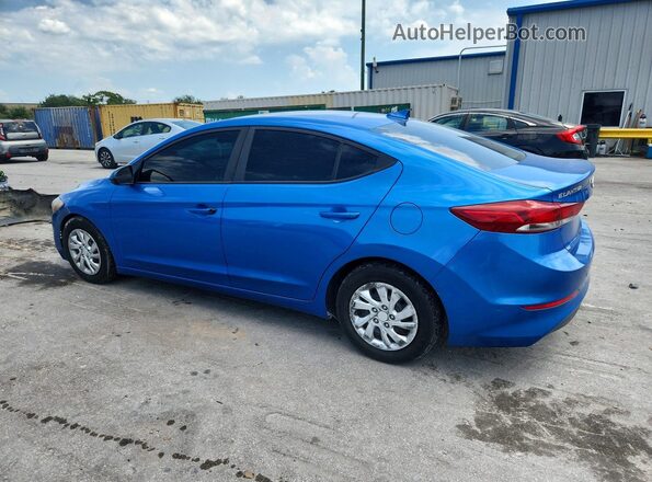 5NPD74LF3HH125769 2017 HYUNDAI ELANTRA Blue Trasero izquierdo