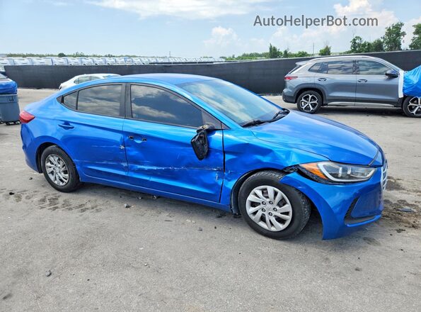 5NPD74LF3HH125769 2017 HYUNDAI ELANTRA Blue Delantero derecho