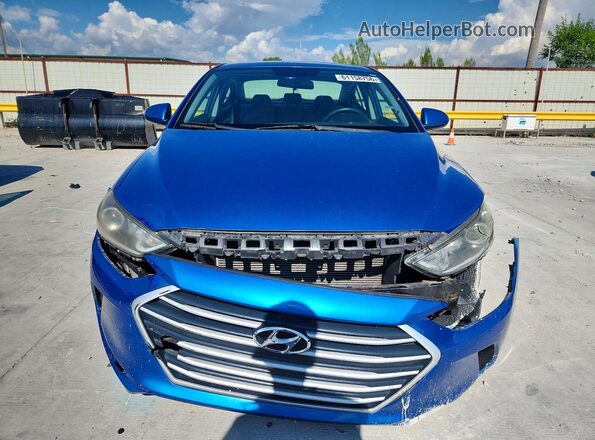 5NPD74LF3HH168475 2017 HYUNDAI ELANTRA Blue Front view