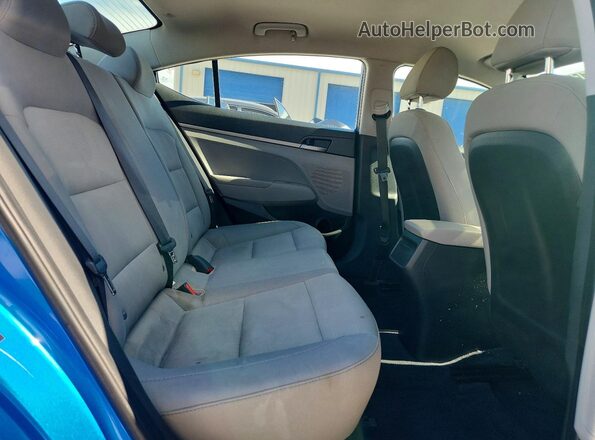 5NPD74LF3HH168475 2017 HYUNDAI ELANTRA Blue Rear seats view