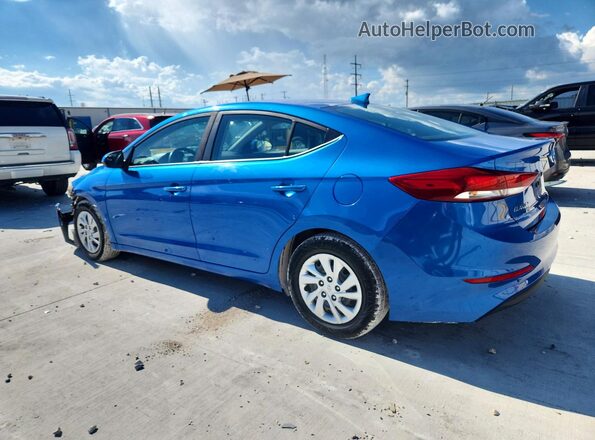 5NPD74LF3HH168475 2017 HYUNDAI ELANTRA Blue Rear left