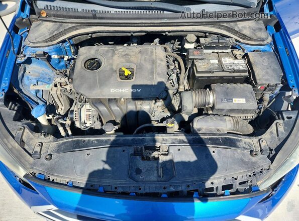 5NPD74LF3HH168475 2017 HYUNDAI ELANTRA Blue Rear interior view