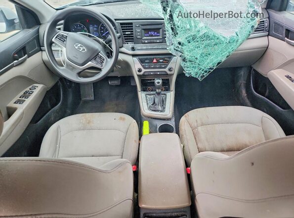 5NPD74LF3HH172588 2017 HYUNDAI ELANTRA Silver წინა პანელის ხედი
