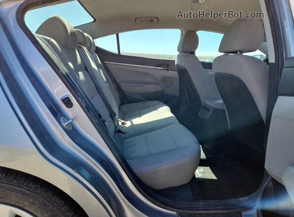 5NPD74LF3HH190248 2017 HYUNDAI ELANTRA Gray Rear seats view
