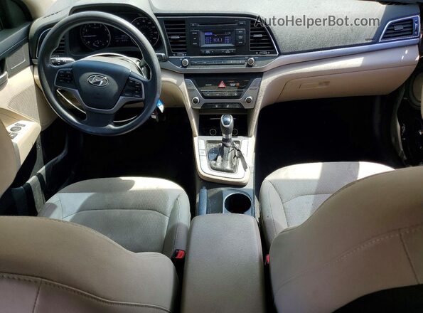 5NPD74LF3HH190329 2017 HYUNDAI ELANTRA Beige Vista del salpicadero