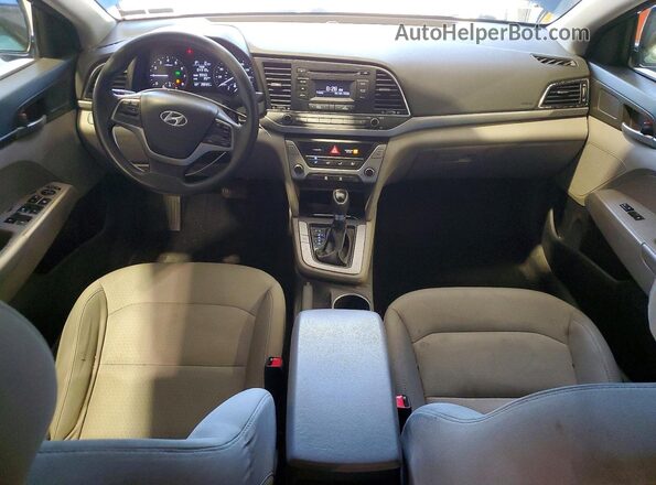 5NPD74LF3HH200194 2017 HYUNDAI ELANTRA Синий Вид панели приборов