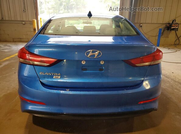 5NPD74LF3HH200194 2017 HYUNDAI ELANTRA Синий Вид сзади