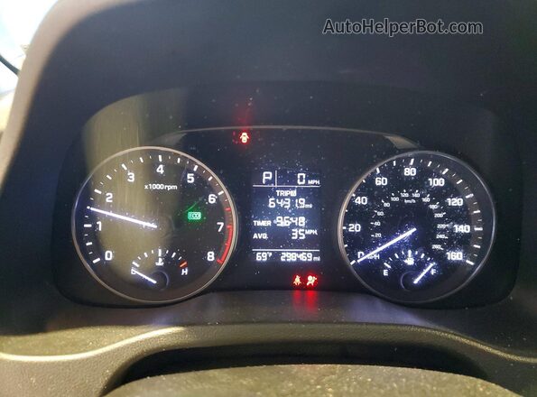 5NPD74LF3HH200194 2017 HYUNDAI ELANTRA Синий Вид щитка приборов