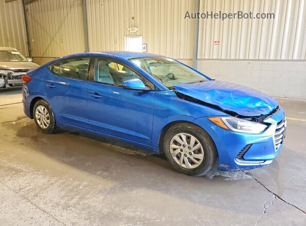 5NPD74LF3HH200194 2017 HYUNDAI ELANTRA Синий Передняя правая четверть