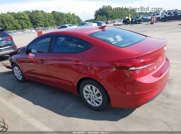 5NPD74LF3HH201300 2017 HYUNDAI ELANTRA Red Հետևի ձախ