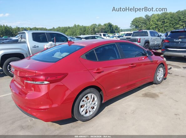5NPD74LF3HH201300 2017 HYUNDAI ELANTRA Red Հետևի աջ
