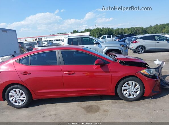 5NPD74LF3HH201300 2017 HYUNDAI ELANTRA Red Սալոնի հետևի տեսք