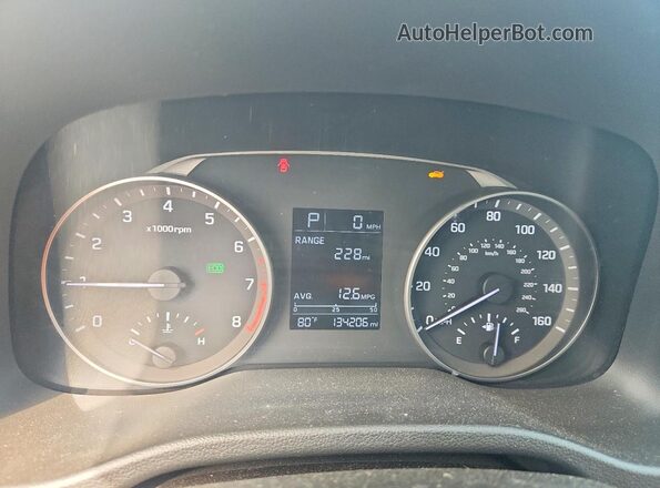 5NPD74LF3HH208246 2017 HYUNDAI ELANTRA Серый Вид щитка приборов