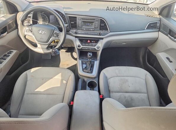 5NPD74LF3HH208246 2017 HYUNDAI ELANTRA Серый Вид панели приборов