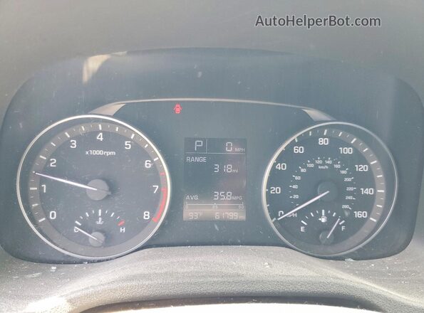 5NPD74LF3JH234836 2018 HYUNDAI ELANTRA Белый Вид щитка приборов