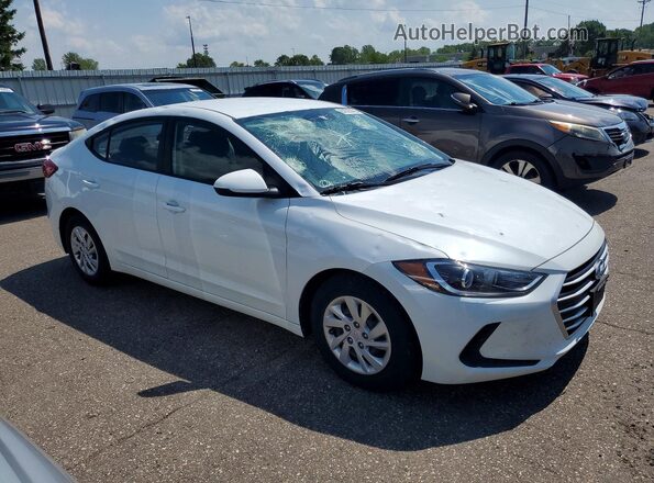 5NPD74LF3JH234836 2018 HYUNDAI ELANTRA Белый Передняя правая четверть