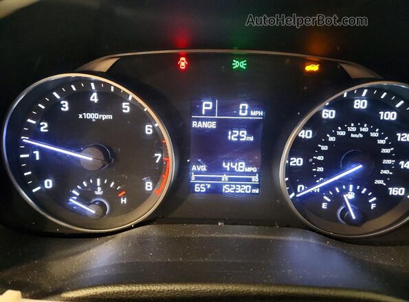 5NPD74LF3JH236666 2018 HYUNDAI ELANTRA White Instrument cluster view