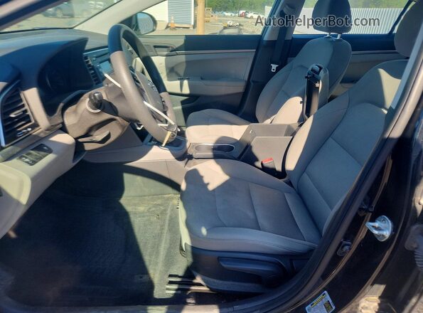 5NPD74LF3JH271790 2018 HYUNDAI ELANTRA Black წინა სალონის ხედი