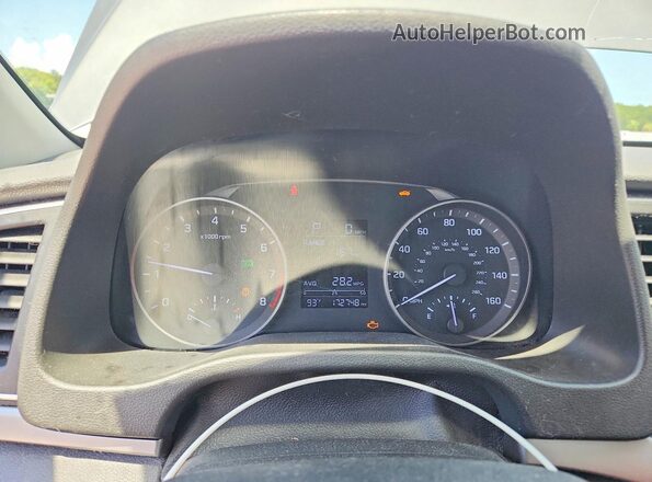 5NPD74LF3JH310734 2018 HYUNDAI ELANTRA Silver ხელსაწყოთა პანელის ხედი