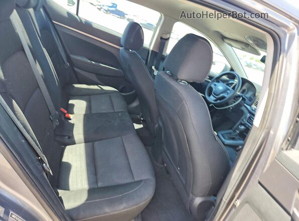 5NPD74LF3JH310734 2018 HYUNDAI ELANTRA Silver უკანა სავარძლების ხედი