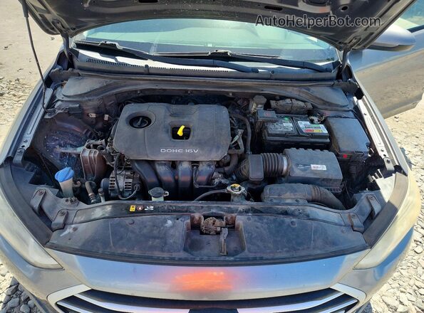 5NPD74LF3JH310734 2018 HYUNDAI ELANTRA Silver უკანა სალონის ხედი