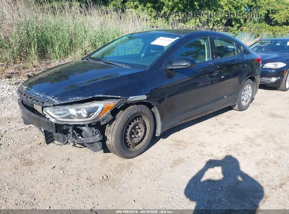 5NPD74LF3JH340333 2018 HYUNDAI ELANTRA Black Przód lewy