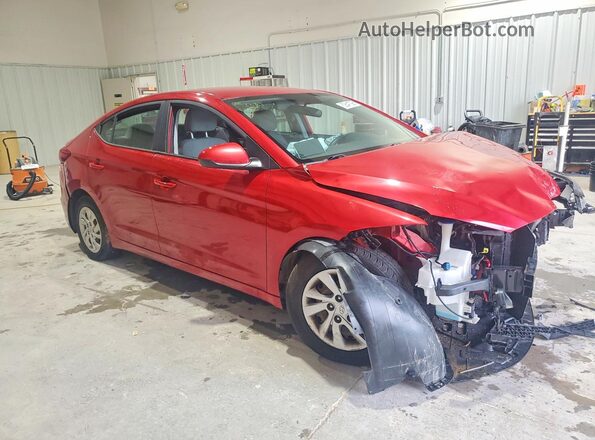 5NPD74LF3JH378595 2018 HYUNDAI ELANTRA Red Առջևի աջ
