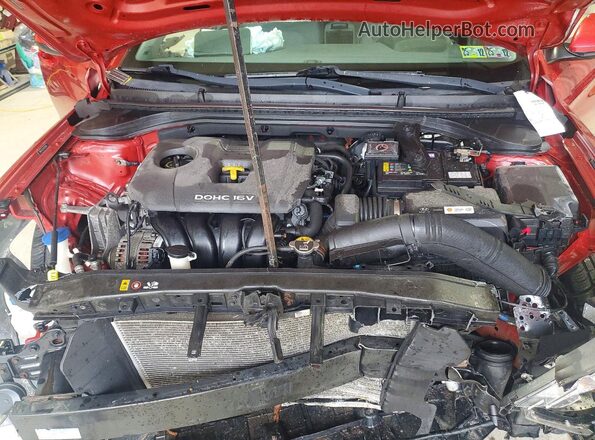 5NPD74LF3JH378595 2018 HYUNDAI ELANTRA Red Սալոնի հետևի տեսք