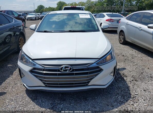 5NPD74LF3KH405375 2019 HYUNDAI ELANTRA White Սարքավորումների վահանակի տեսք
