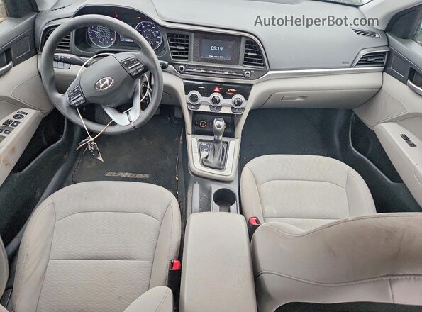 5NPD74LF3KH410107 2019 HYUNDAI ELANTRA Silver Widok deski rozdzielczej