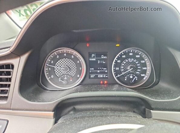 5NPD74LF3KH410107 2019 HYUNDAI ELANTRA Silver Widok zestawu wskaźników