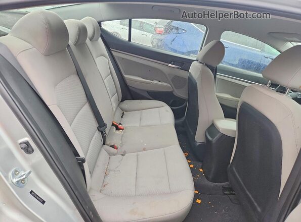 5NPD74LF3KH410107 2019 HYUNDAI ELANTRA Silver Widok tylnych siedzeń