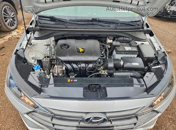 5NPD74LF3KH410107 2019 HYUNDAI ELANTRA Silver Widok wnętrza z tyłu